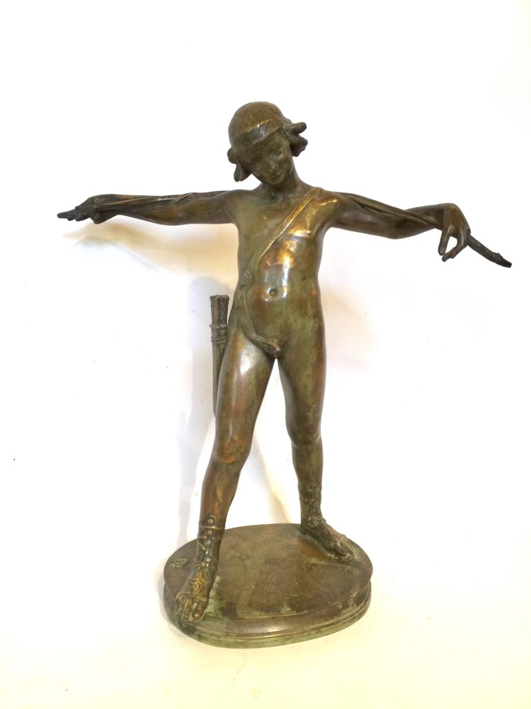 Bronze représentant Cupidon signé À. CLEMENCIN.