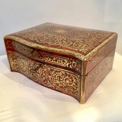 Coffret Napoleon III en marqueterie Boulle.