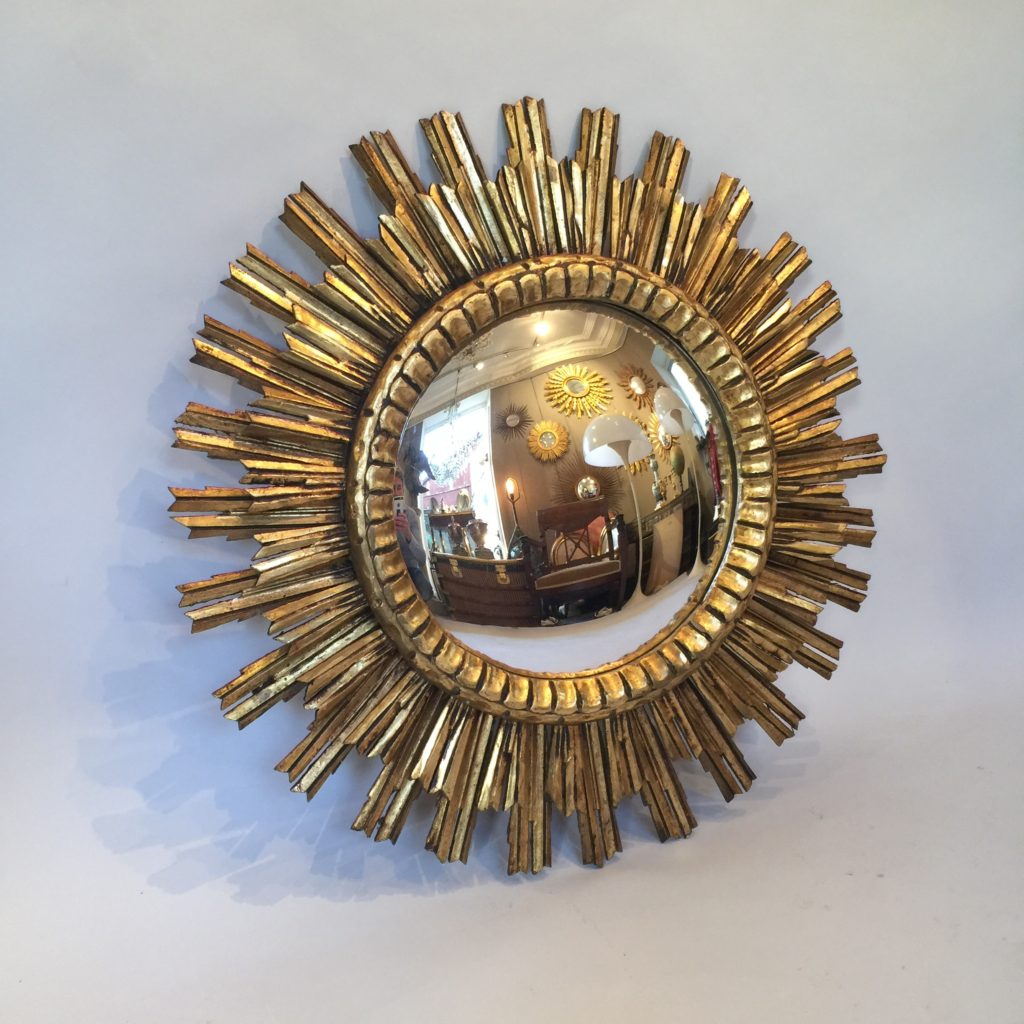 Miroir soleil d’époque 1950/1960.