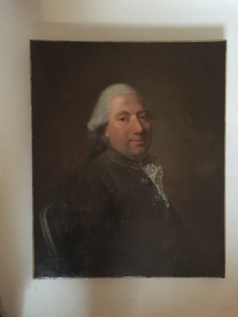 Portrait d’un gentilhomme d’époque du XVIIIe siècle.