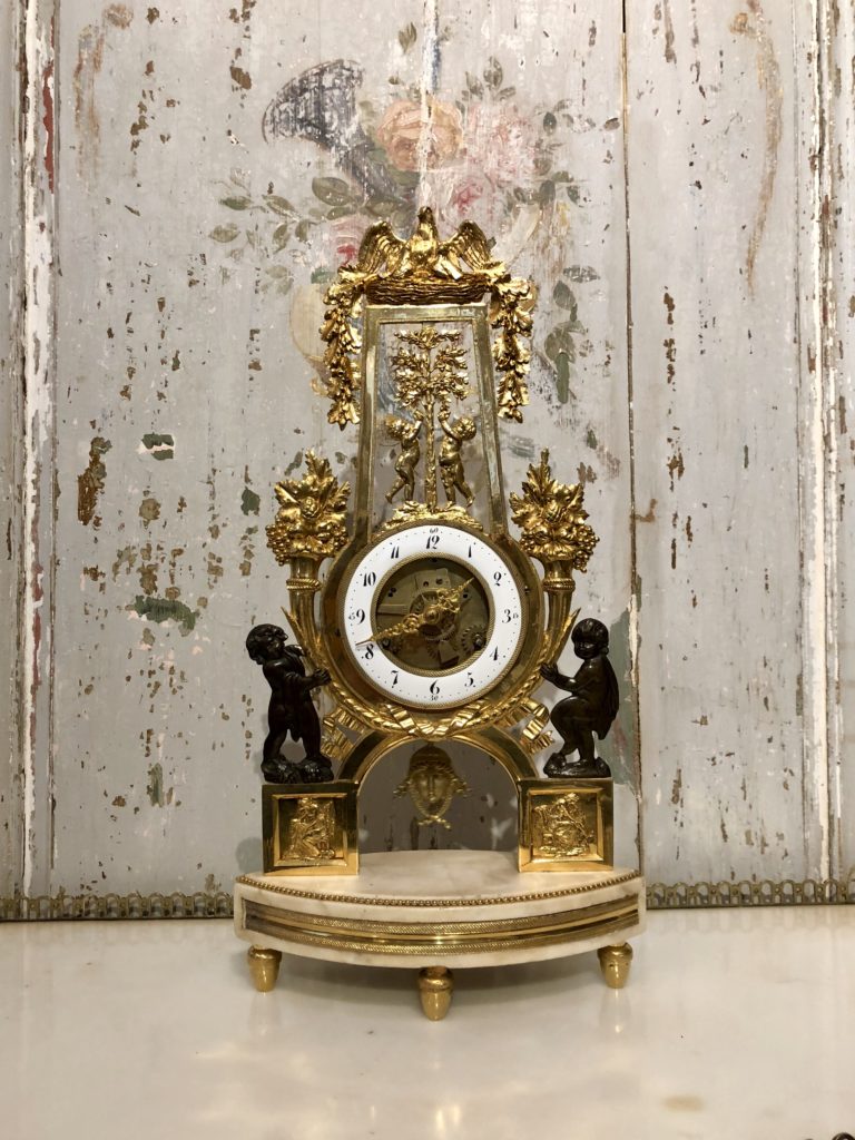 Pendule squelette d’époque Directoire.