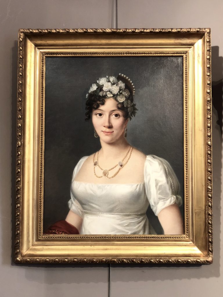 Portrait d’un femme d’époque Empire.