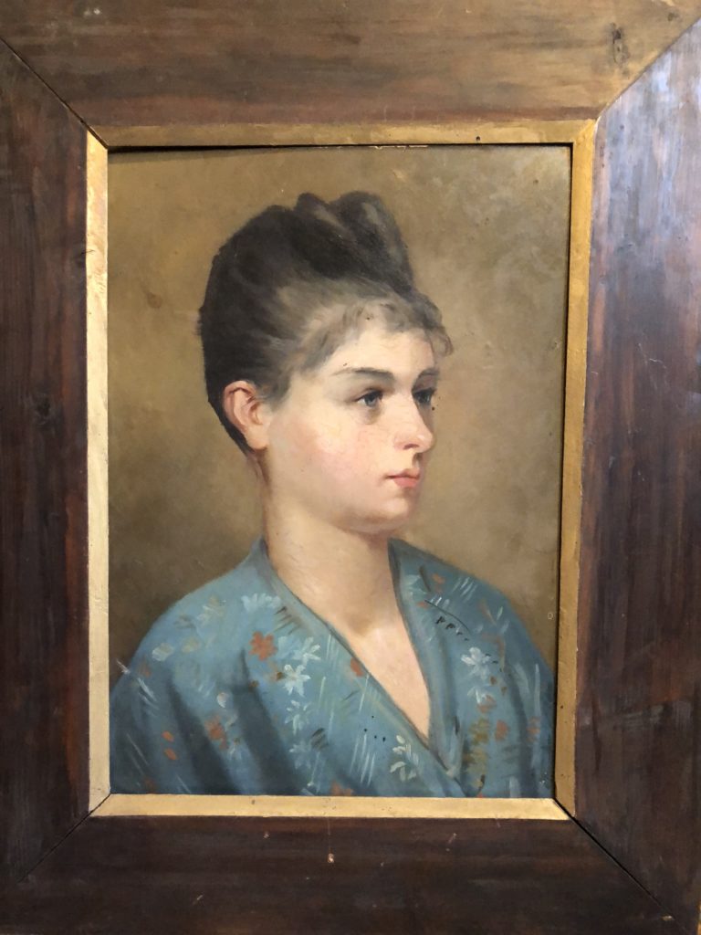 Portrait d’une jeune femme.