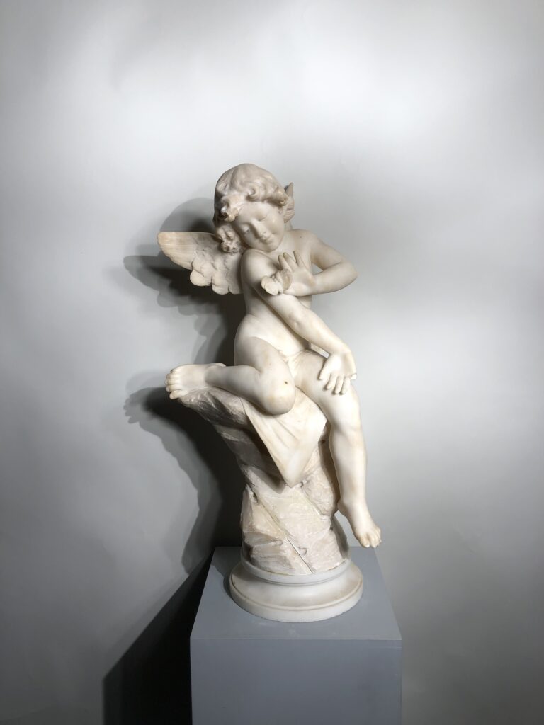 Statue en albâtre de la fin du XIX éme siècle.