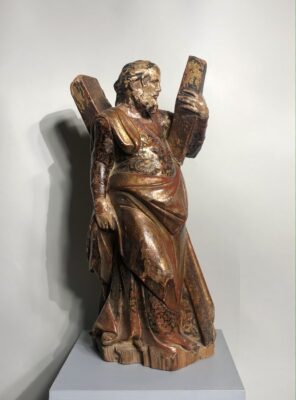 Statue Saint-André d’époque XVIII ème siècle.