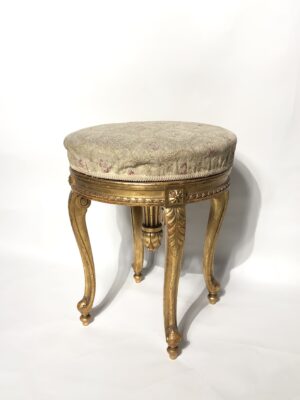 Tabouret de piano d’époque 1900, style Louis XVI.