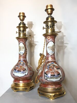 Paire de lampe à pétrole d’époque Napoleon III. 800€.