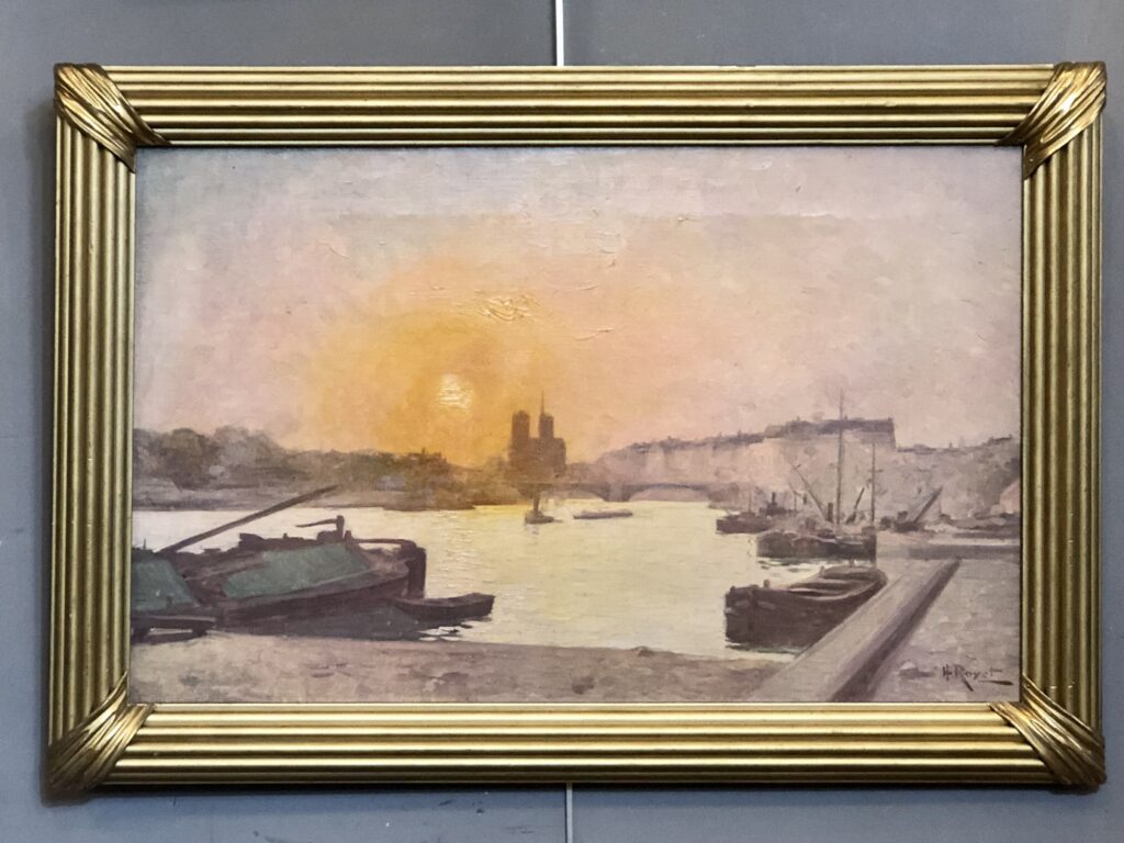 Tableau peint sur toile de Henri ROYET. 900€.