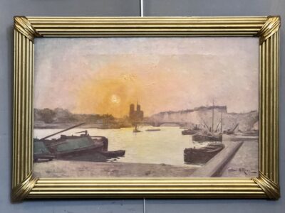 Tableau peint sur toile de Henri ROYET. 900€.