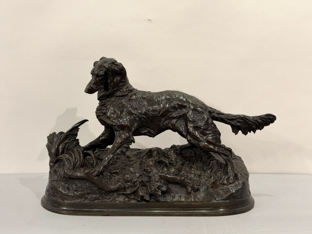 Bronze de Pierre Jules MÈNE représentant un épagneul. 1150€.